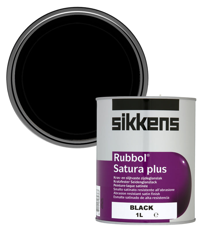 Sikkens Rubbol Satura Plus Paint - 1 Litre - Black
