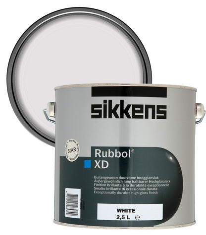 Sikkens Rubbol XD Gloss Paint - 2.5 Litres - White
