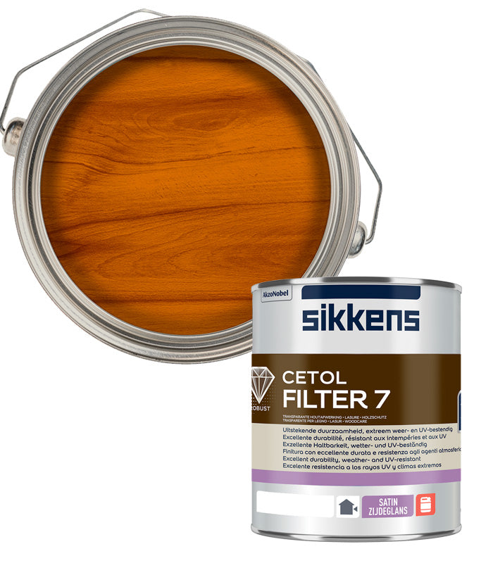 Sikkens Cetol Filter 7 Plus Woodstain Paint - 1 Litre - Pine (077)