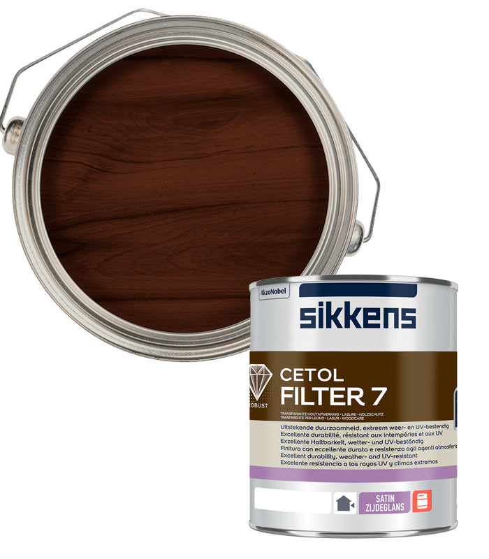 Sikkens Cetol Filter 7 Plus Woodstain Paint - 1 Litre - Walnut (010)