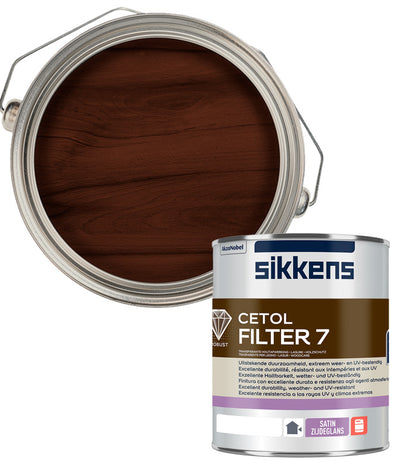 Sikkens Cetol Filter 7 Plus Woodstain Paint - 1 Litre - Walnut (010)