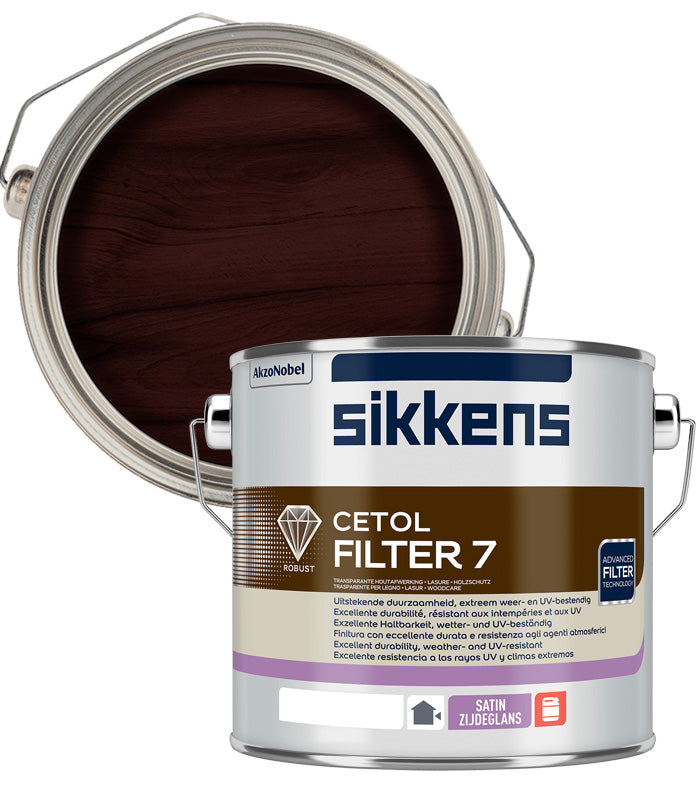 Sikkens Cetol Filter 7 Plus Woodstain Paint - 2.5 Litre - Rosewood (048)