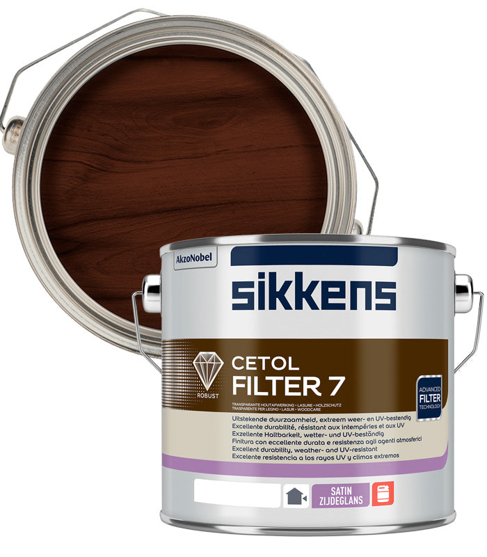 Sikkens Cetol Filter 7 Plus Woodstain Paint - 2.5 Litre - Walnut (010)
