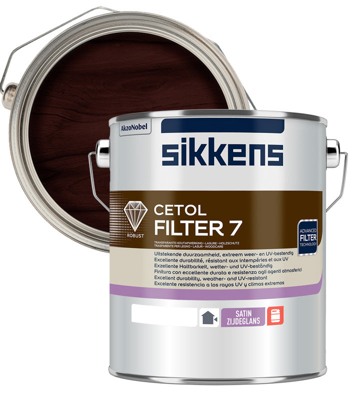 Sikkens Cetol Filter 7 Plus Woodstain Paint - 5 Litre - Rosewood (048)