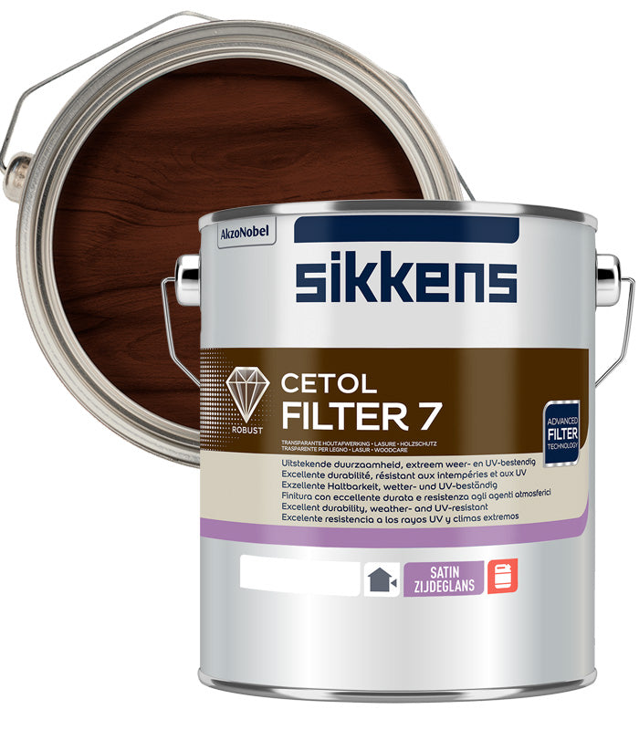 Sikkens Cetol Filter 7 Plus Woodstain Paint - 5 Litre - Walnut (010)