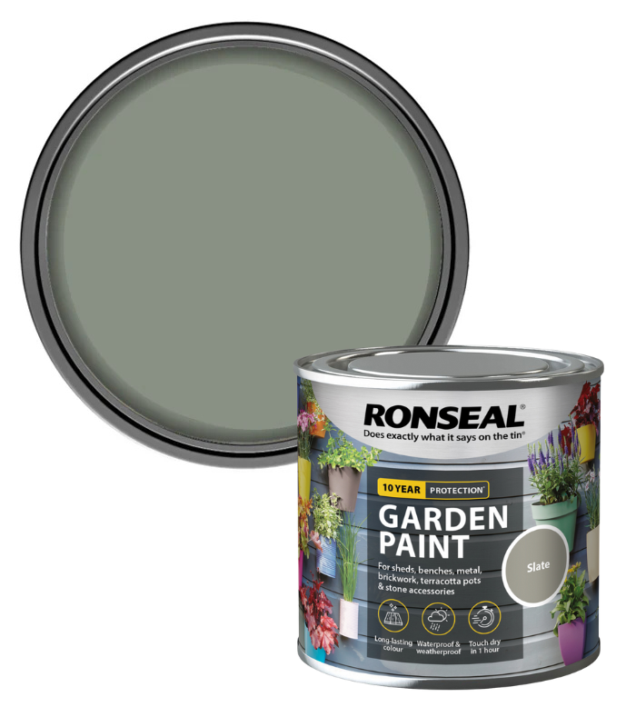 Ronseal Garden Paint - Slate - 250ml