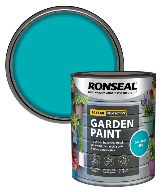 Ronseal Garden Paint - Summer Sky - 750ml