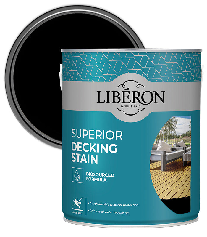 Liberon Superior Decking Stain - Black - 5L