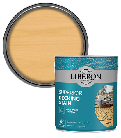 Liberon Superior Decking Stain - Clear - 2.5L