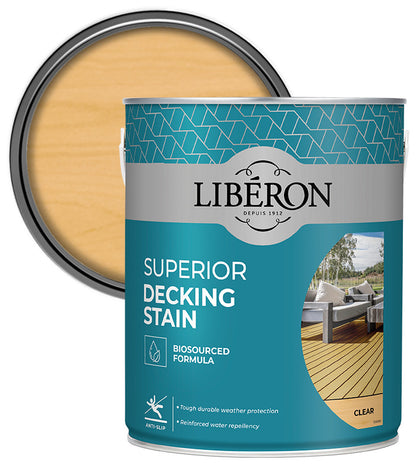 Liberon Superior Decking Stain - Clear - 5L