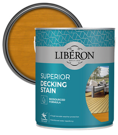 Liberon Superior Decking Stain - Light Oak - 5L