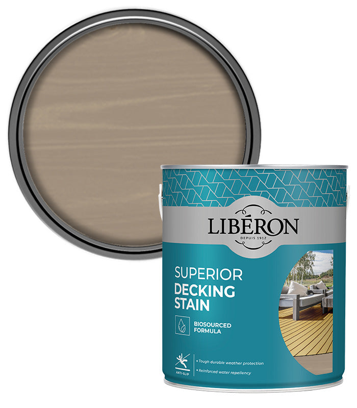 Liberon Superior Decking Stain - Light Silver - 2.5L