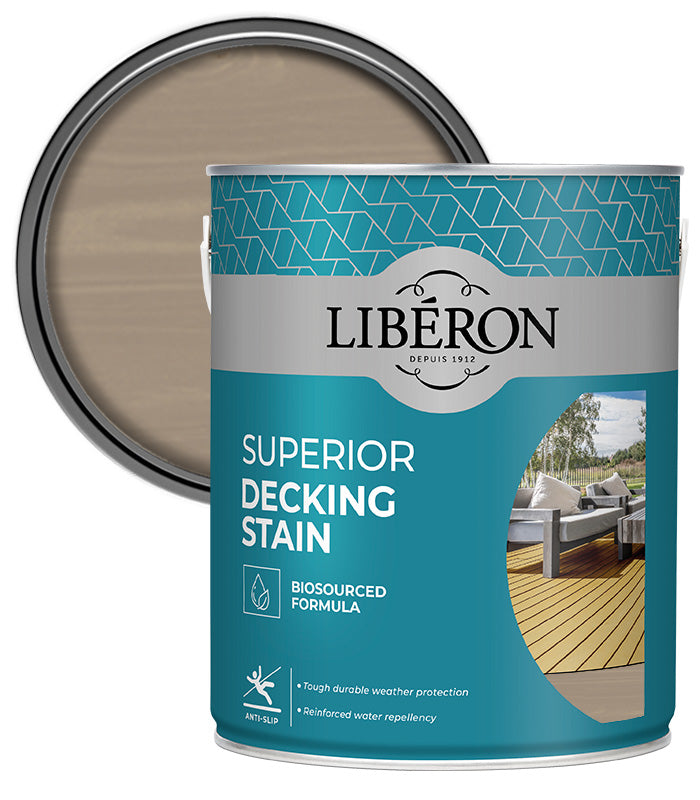 Liberon Superior Decking Stain - Light Silver - 5L