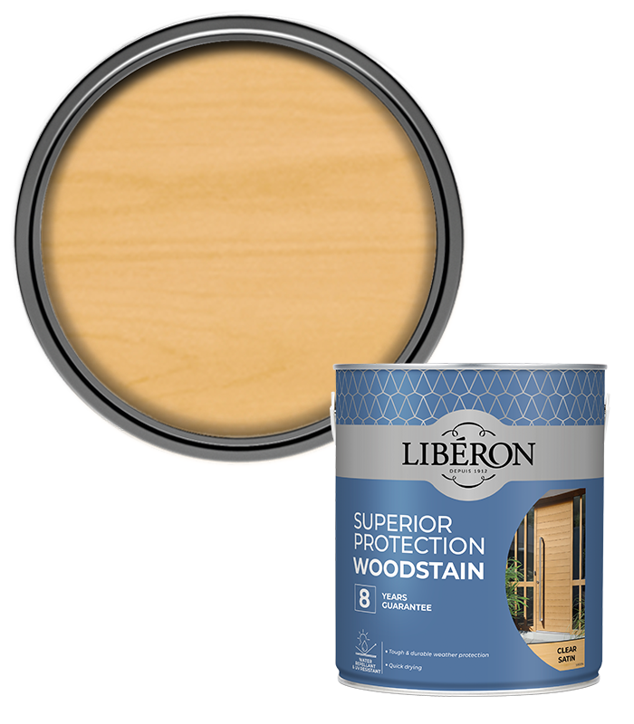 Liberon High Protection Woodstain - Satin - Clear - 750ml