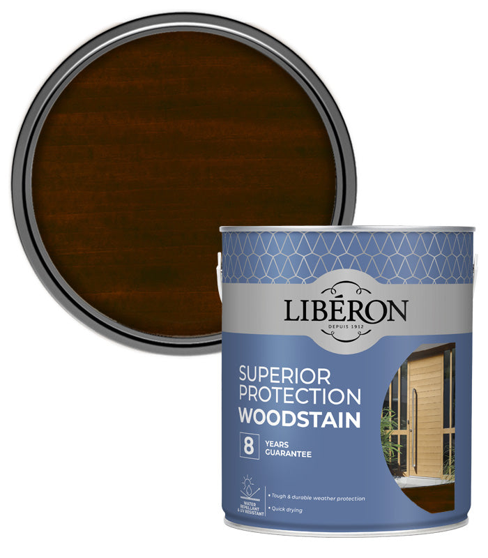 Liberon High Protection Woodstain - Satin - Dark Oak - 2.5L