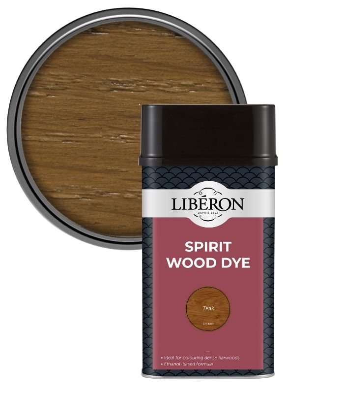 Liberon Spirit Traditional Hardwood Furniture Wood Dye - Teak - 1 Litre