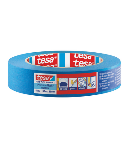 Tesa Precision Masking Tape Outdoor (26 weeks) Blue - 25mm x 50m