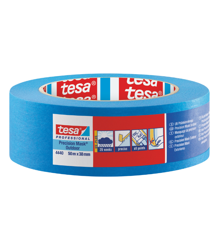 Tesa Precision Masking Tape Outdoor (26 weeks) Blue - 38mm x 50m