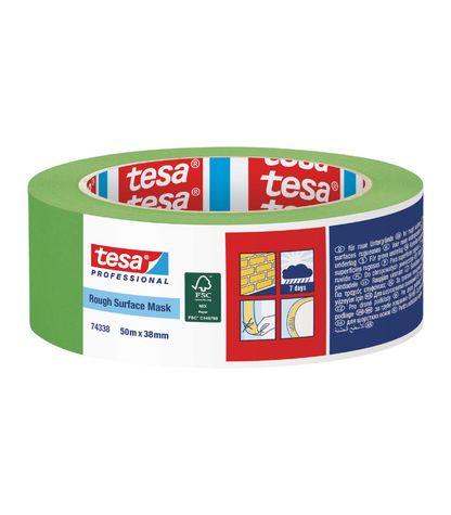 Tesa Rough Surface Masking Green - 38mm x 50m