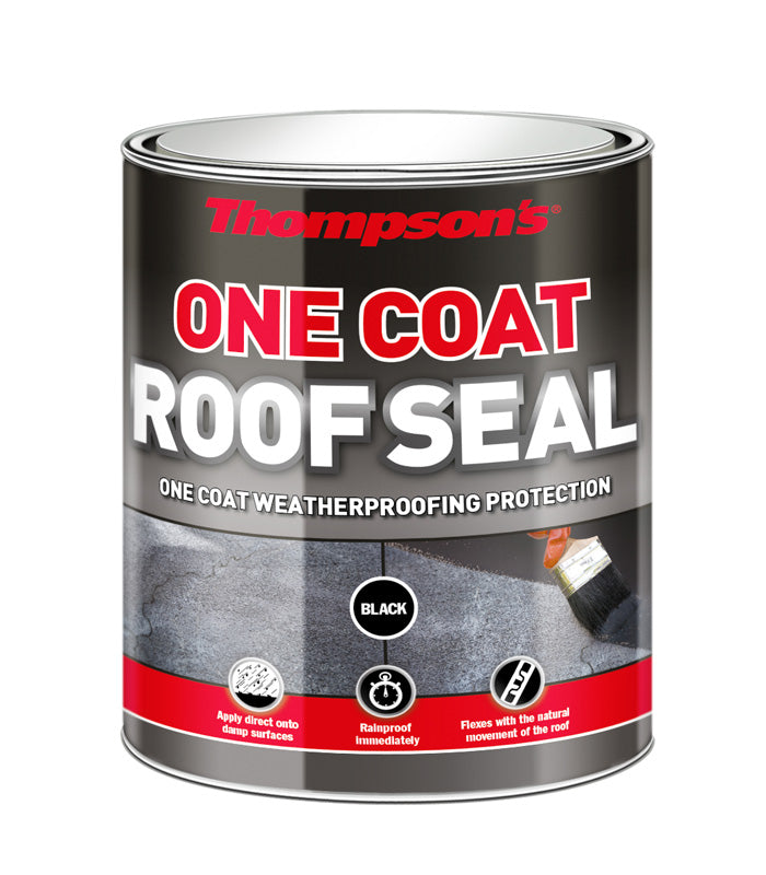 Thompsons One Coat Roof Seal - Black - 5 Litre