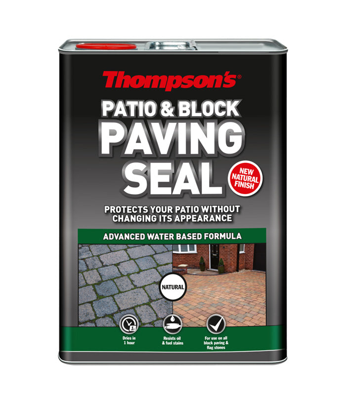 Thompsons Patio and Block Paving Seal Natural Finish - 5 Litre