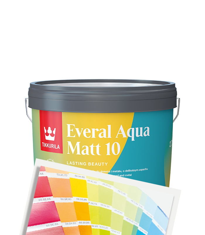 Tikkurila Everal Aqua Matt 10 - 3L - Tinted Mixed Colour
