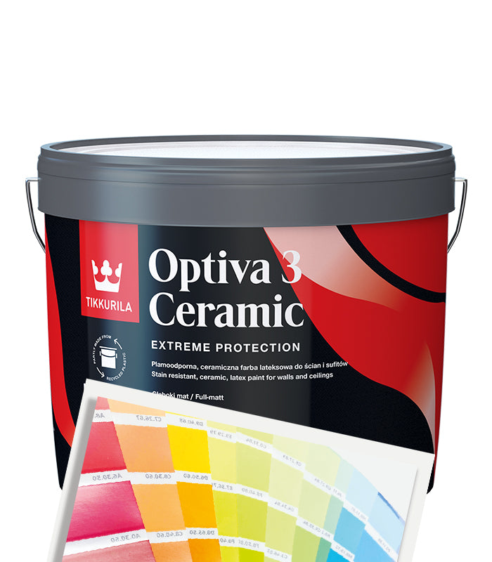 Tikkurila Optiva 3 Ceramic Super Matt - 10L - Tinted Mixed Colour