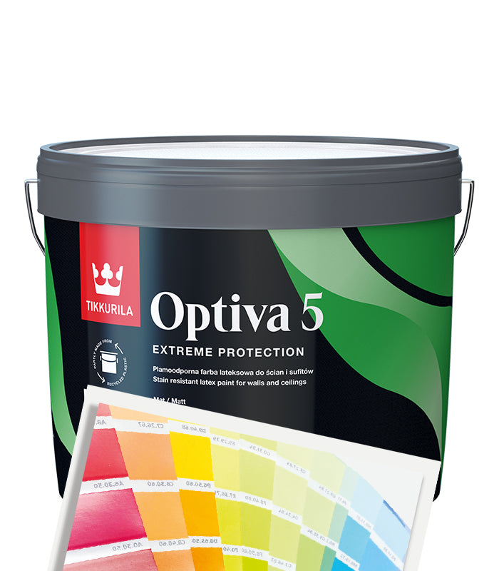 Tikkurila Optiva Matt 5 - 10L - Tinted Mixed Colour