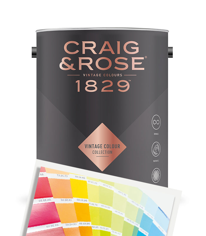 Craig & Rose 1829 Vintage Collection - Chalky Matt - 5 Litre - Tinted colour Match