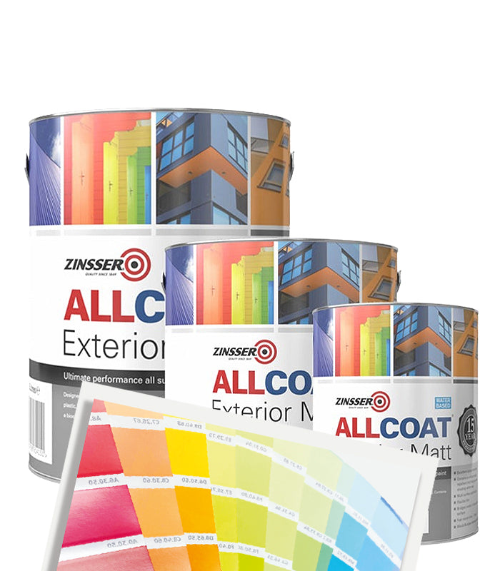 Zinsser AllCoat (Water Based) Exterior Matt Paint - Tinted Colour Match