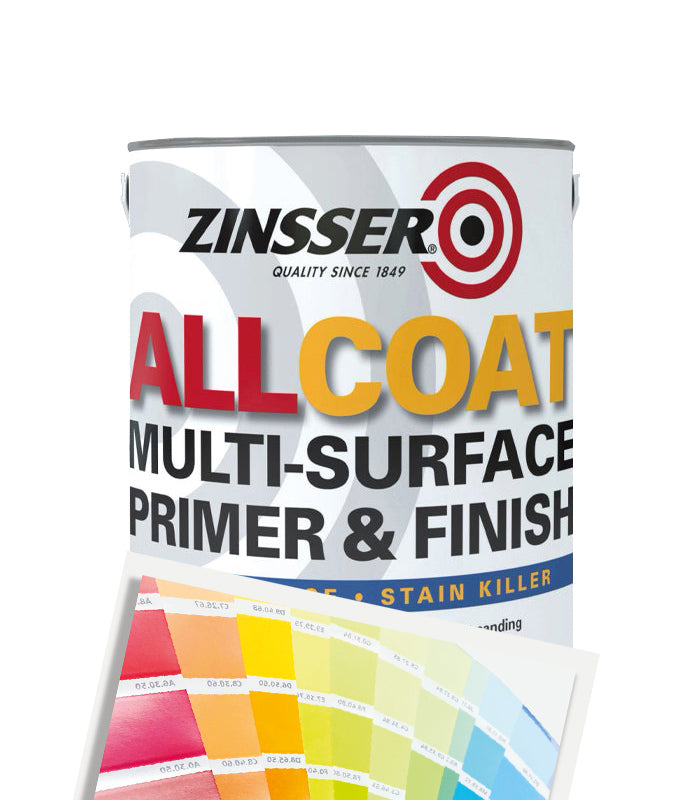 Zinsser AllCoat Multi Surface Primer & Finish - 5 Litre - Tinted Mixed Colour