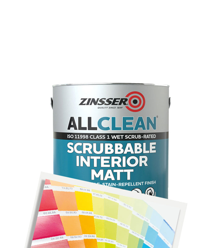 Zinsser Interior Matt All Clean - Tinted Mixed Colours - 2.5 Litre
