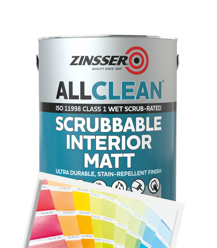 Zinsser Interior Matt All Clean - Tinted Mixed Colours - 5 Litre