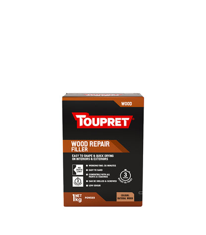 Toupret Quick Drying Wood Repair Filler - Natural Wood - 1Kg