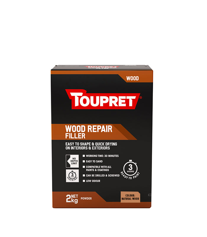 Toupret Quick Drying Wood Repair Filler - Natural Wood - 2Kg