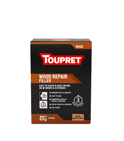 Toupret Quick Drying Wood Repair Filler - Natural Wood - 2Kg