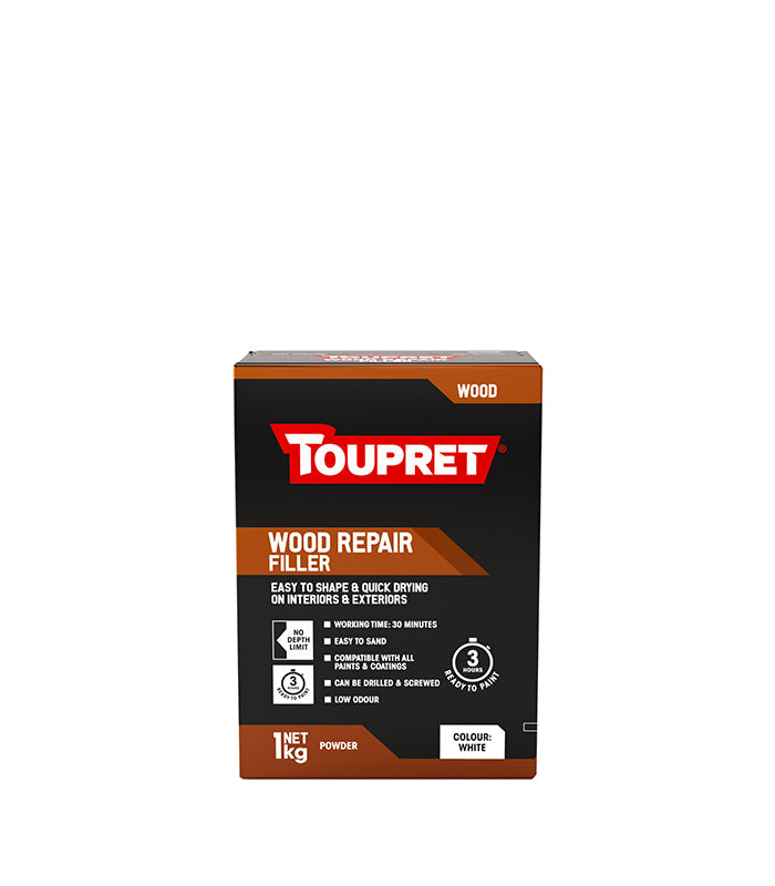 Toupret Quick Drying Wood Repair Filler - White - 1Kg