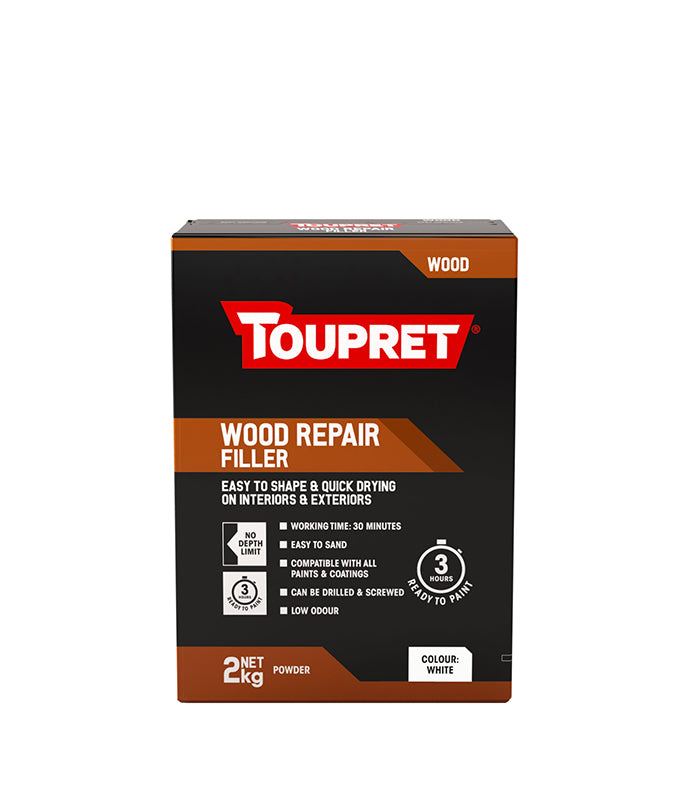 Toupret Quick Drying Wood Repair Filler - White - 2Kg