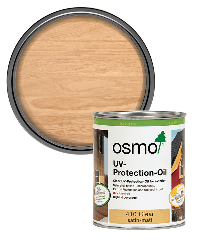 Osmo UV Protection Oil - Clear - Without active Ingredients - Satin - 750ml