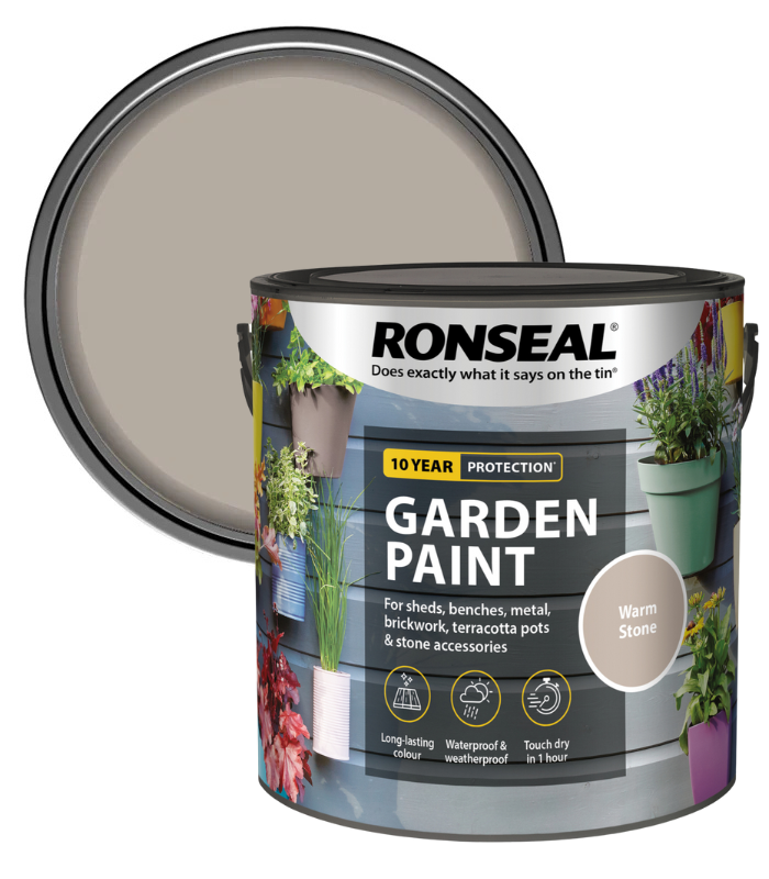 Ronseal Garden Paint - Warm Stone - 2.5 Litre