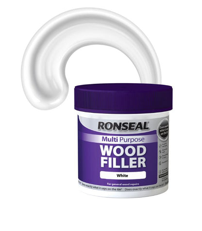Ronseal Multi Purpose Wood Filler - White - 465g - Tub