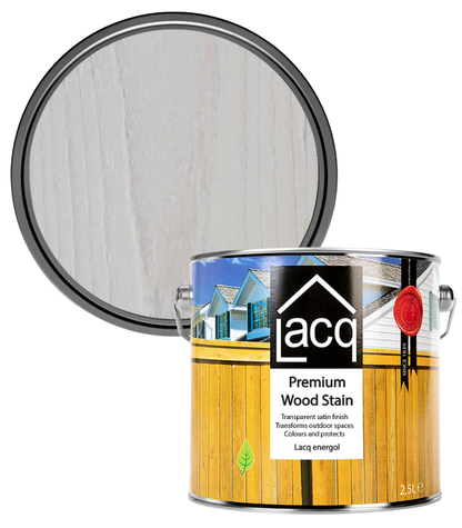 Lacq Energol Premium Wood Stain - White - 2.5 Litre