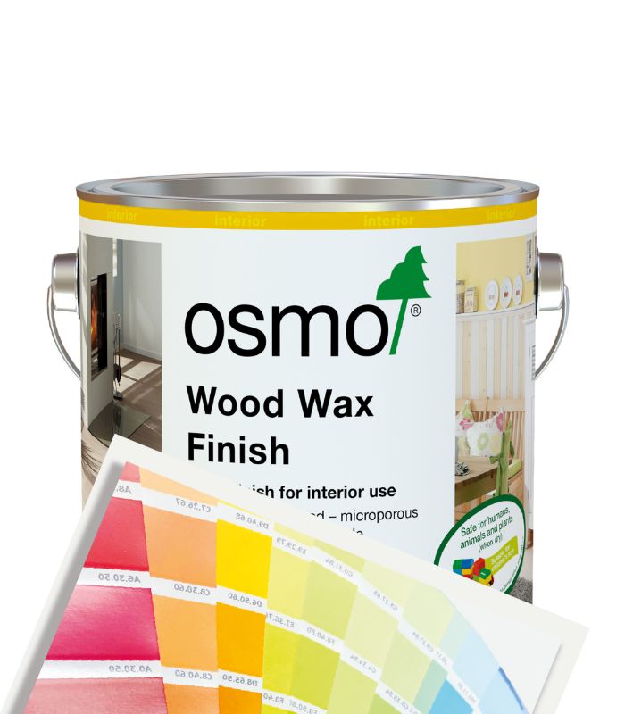 Osmo Wood Wax Finish Satin - 2.5 Litre - Tinted Mixed Colour
