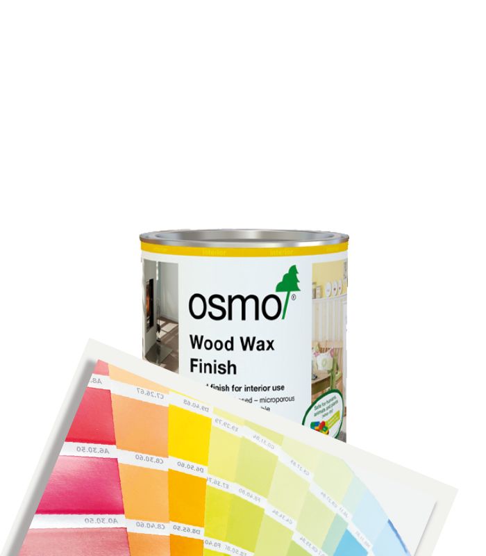 Osmo Wood Wax Finish Satin - 375ml - Tinted Mixed Colour