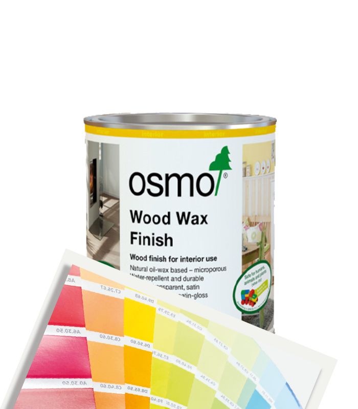 Osmo Wood Wax Finish Satin - 750ml - Tinted Mixed Colour