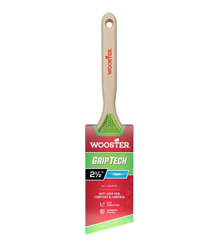 Wooster Grip Tech - Firm - Angle Sash Paint Brush - 2.5 Inch