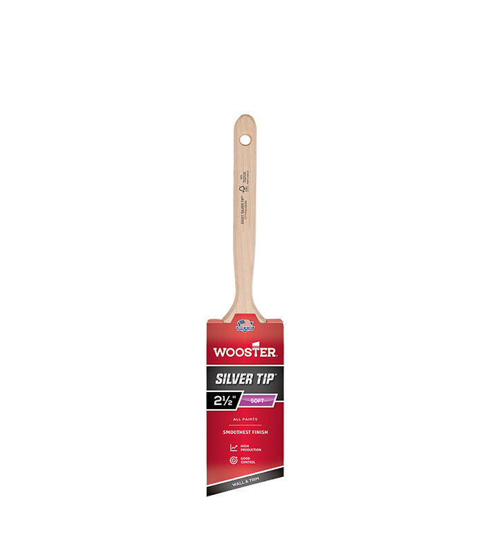 Wooster Silver Tip - Angle Sash - Wall and Trim Paint Brush - 2.5 Inch