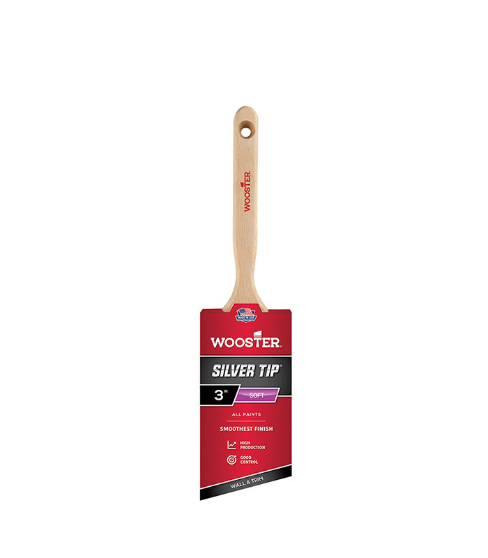 Wooster Silver Tip - Angle Sash - Wall and Trim Paint Brush - 3 Inch