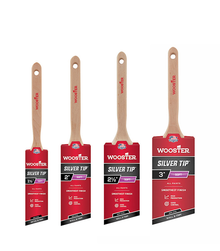 Wooster Silver Tip Semi-Oval Angle Sash Paint Brush