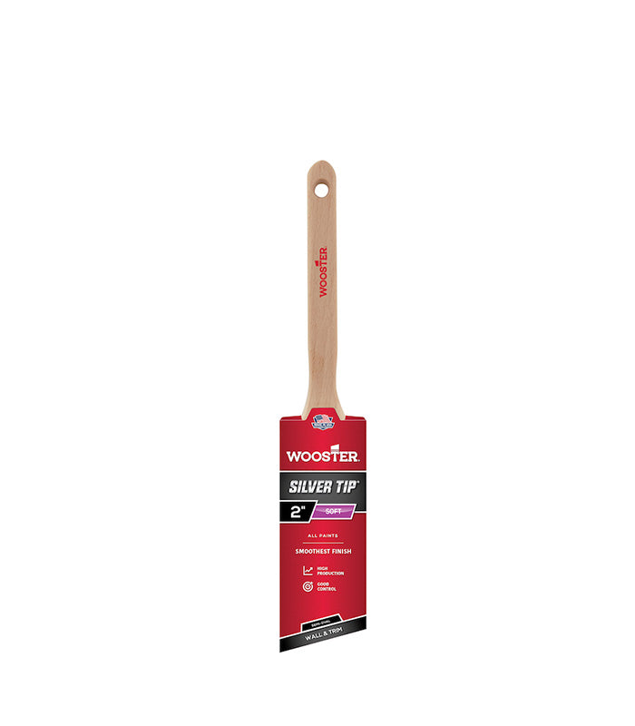Wooster Silver Tip - Semi-Oval Angle Sash - Wall and Trim Paint Brush - 2 Inch